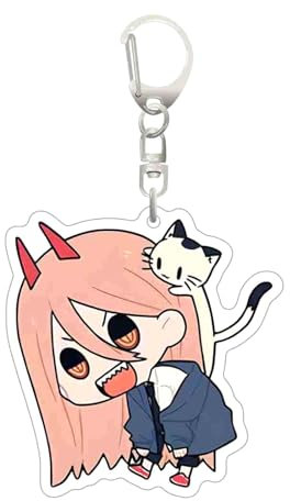 Key Chain Chainsaw Man Keychain Makima Power Denji Kawaii Keychain Accessory Bag Charm Anime Key Ring Hanging Ornament Gift for Anime Lovers