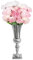 Pokal Vase Blumenvase Metall Vintage Amphoren Hochzeit Dekovase Silber 50cm für frische Blumen Trockenblumen Esstisch Büro, für Flowers Wohnungsdeko