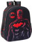 safta M890a Batman Schulrucksack mit 3D-Design, anpassbar an den Wagen, ideal für Kinder verschiedener Altersgruppen, bequem und vielseitig, Qualität und Widerstandsfähigkeit, 27 x 10 x 33 cm,