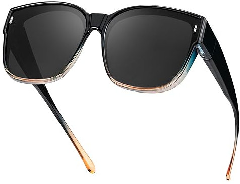 Myiaur Polarisierte Überzieh Sonnenbrille Damen UV-Schutz Überbrille Sonnenbrille für brillenträger Ultra Leicht Fit-Over Brille