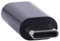 REY Adaptador-Conversor Jack 3,5mm Hembra a USB Tipo C Macho Negro
