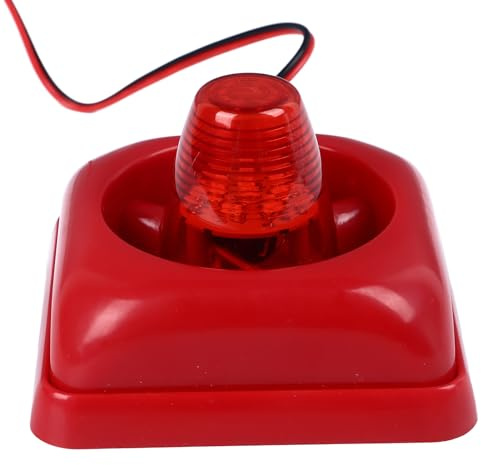 Candeon Sound Light Alarm Sirene, Blinklicht Strobe Sirene Feueralarmsirene Wired Mini Sirene, 115db Horn Sirene Blinklicht Licht Sirene Sicherheitswarnleuchte Alarmhorn Für Haus/Geschäft/Fabrik