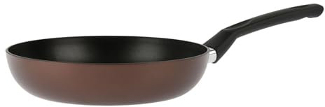 Sitram 713654 Poêle Aluminium Pressé EBENE Marron Ø 24 cm H 5 cm - Revêtement anti-adhésif Whitford Xylan sans PFOA, Manche thermorésistant soft touch - Tous feux dont induction