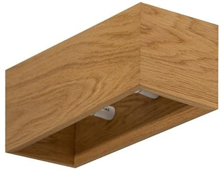 LED Wood Wandleuchte Innen Holz - Handgefertigte Wandlampe aus Eichenholz - Wandbeleuchtung G9 max. 12 W - Wandstrahler für Wohnzimmer, Badezimmer, Schlafzimmer und Treppenhaus, Glühbirne nicht inkl.