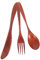 Amosfun 3piezas Cubiertos De Madera Natural De Japonés De Madera Utensilios De Cocina Ligero y Práctico Para Uso Diario Casa y