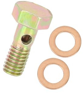 INFINAUTO Boulons banjo M6 x 1,0 mm Filetage métrique Adaptateur de raccord de frein Design élégant