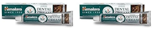 Himalaya Ayurvedic Dental Cream with Essential clove Oil |Prevents cavities, tooth decay Natural Anti-Odour Agent for bad breath| Formulated by dental experts - 100g (Paquete de 2)