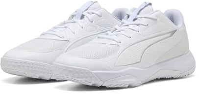PUMA Unisex Kinder Accelerate Jr 4 Handballschuh, Puma Weiß Puma Silber, 37 EU
