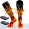 ikuchelife Beheizbare Socken,Eingebaute 2 X 9000mAh/5V Batterien, 2024 Beheizte Socken, Wiederaufladbare Wolle Beheizte Socken，Bis zu 16.5H Fußwärmer, Heizsocken Damen, 2 Heizdrähte, 3 Temperaturen
