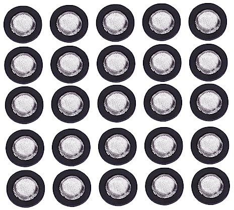 JECOMPRIS Dichtung Ablauf Wasser Maschine 40 Stücke Filter Waschmaschine Dusche Schlauch Waschmaschine 1/2 Zoll Rostfrei