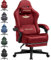GTPLAYER Gaming Stuhl, Atmungsaktiver Bürostuhl, bürostuhl ergonomisch, Hochwertiger - Stoff, Ergonomischer PC Stuhl, 160° Verstellbare Rückenlehne und ausziehbare Fußstütze, Rot