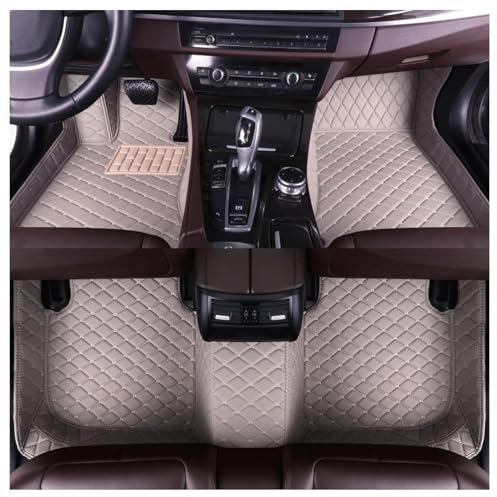 Fussmatten Auto Für M𝗲rcedes-Benz CLK-Klasse W208, Allwetter VollstäNdige Abdeckung Leder Fußmatten Auto Anti Rutsch Wasserdicht Leicht Zu Reinigen(Grey)