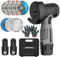 LIROPAU Mini Cordless Angle Grinder, 12V Cordless Angle Grinder with 2PCS 1500mAh, 6 Cutting Discs, 1 Gloves, 1 Small Wrench, 19500RPM, for Cutting, Polishing and Grinding