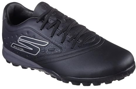 Skechers Mens Razor Gold Astro Turf Football Boots Black/Silver 6.5 UK