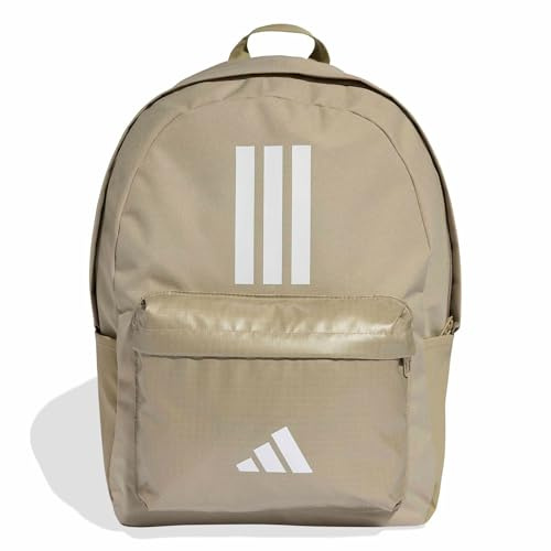 adidas Unisex CLASSIC THREE STRIPES BACKPACK BACK TO SCHOOL, Wonder Cargo/white, One size