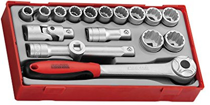 'Teng Tools TT1218 Music Bi Glass Hexagonal 1/2 Series Regular – Metric – 17 PCS.