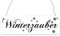 Interluxe Vintage Deko Schild Türschild WINTERZAUBER Shabby Nostalgie Landhaus Holz weiß