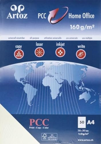 Artoz PCC Papier, 160g/m², A4, 50 Blatt, 210 × 297mm