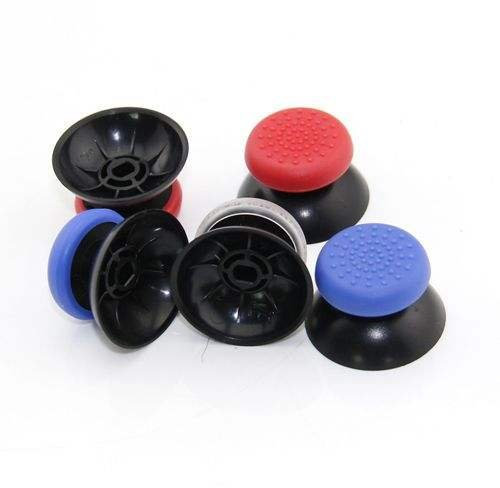 SM-PC® PS4 Controller 2 Stück analog Joystick Thumbstick Set Kappe für Sony Playstation Schwarz/ROT #226