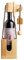 Casa Vivente Puzzle Casse-tête pour Bouteille à vin en Bois Naturel, Emballage Original et Humoristique, Paquet Cadeau