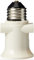 CASQUILLO ADAPTADOR eléctrico de gran tamaño BOMBILLA E27 CON 2 ENCHUFES ELECTRICO TOMA DE CORRIENTE Vaso ladrona a tornillo estándar