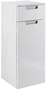 Schildmeyer Rilana 130476 Armoire midi, Blanc Brillant, 88,5 x 33 x 35 cm