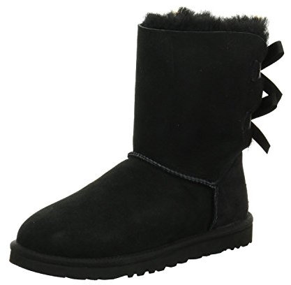 UGG Bailey Bow Ii, Stivali Classici, Donna, Nero, 40 EU