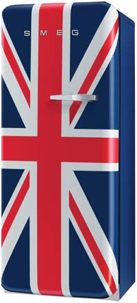 60cm A Rated 50's Style Refrigerator - Left Hand Hinge - Minimum 175mm Gap Against Wall (FAB28UJS)