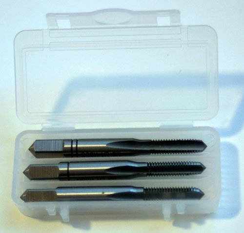 Hand-Gewindebohrer Set Satz (3Stk) M5x0,8 HSS DIN352 Links Linksgewinde NEU & Original