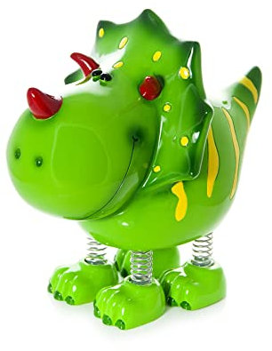 Mousehouse Gifts Kinder Spardose Sparbüchse Piggy Bank Grün Dinosaurier für Jungen und Mädchen