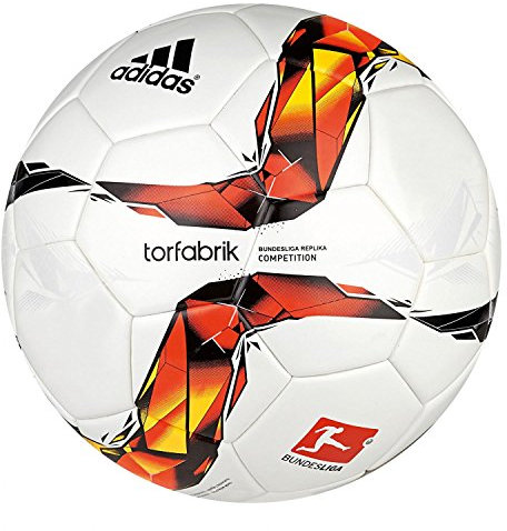 adidas Herren Fußball DFL Torfabrik Competition, white/solar red/black/solar orange, 5, S90203