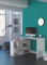 Bureau d’angle Droit ou Gauche Corner avec Rangement - Blanc mat – Robuste et Fonctionnel -112x101x77 cm