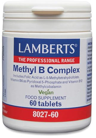 Lamberts Methyl B Complex | Metylfolat 5-MTHF, P5P och metylkobalamin | 60 tabletter