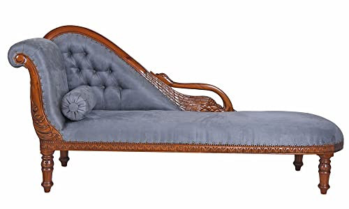 Empire Sofa Madame Recamiere Antik Stil Chaiselongue Samt 175 cm Liege Sitzmöbel Polster neu mar122 Palazzo Exklusiv