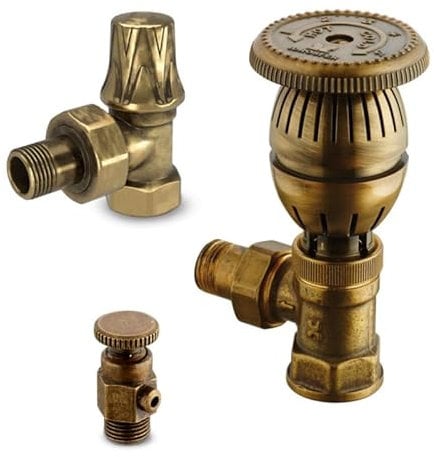 IDROSFER - NEGRI S.R.L - Kit Robinet thermostatique avec coude de réglage 15x21 et purgeur - IDRKI550C