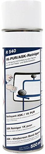 R540 1K PUR Ask-Reiniger 500ml Glas- und Lackreiniger zur Reinigung und Entfettung Aller Flächen vor und nach Klebe- und Abdichtarbeiten