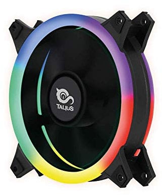 Talius FAN 04 Doble aro SPECTRUM ARGB/Cronos ventiladores 120 mm. Efectos de barrido, pulso, espiral. Doble Aro led. Conexión 6 pines. (1 FAN IRIS SPECTRUM)
