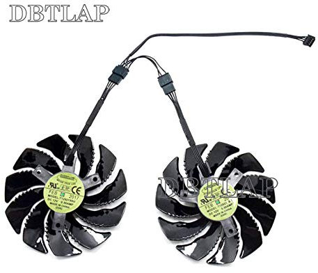 DBTLAP 88mm T129215SU Graphics Card Cooling Fan Compatible for Gigabyte GeCompatible force GTX 1050 Ti RX 480 470 570 580 GTX 1060 G1 Gaming Cooler