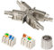 Premium X 10x CAT 6a RJ45 Netzwerkkabel Verlängerung LAN Kabel CAT5, CAT6 und CAT7 Verbindungsstecker Ethernet Installationskabel Verbinder Kupplung Netzwerkstecker Adapter Werkzeuglos