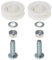 SPARES2GO Greenhouse Sliding Door Wheel Roller Kit (2 x 28mm Nylon Wheels)