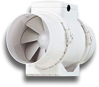 KTT - Turbina Extractora, Ventilador para tuberías, potente, sistema industrial de 100 mm de diámetro