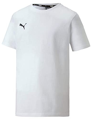 PUMA Boys' Team Goal 23 Casuals Tee Jr T-Shirt, White, 128