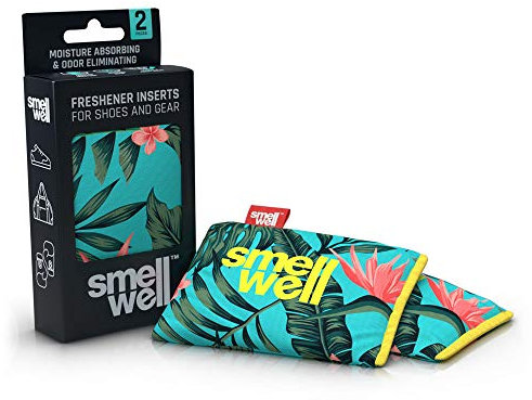 SmellWell Trocknungs- und Erfrischungskissen für Schuhe, Sporttaschen oder sogar das Auto - versetzt mit einem frischen Duft (Tropical Floral)