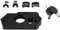 Motorrad Bremshebelschloss, Motorrad Lenkerschloss, Motorrad Lenker Bremshebelschloss, Universal CNC Aluminiumlegierung Diebstahlsicherungen Fahrzeugsicherheit (Schwarz)