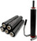 verpacking Stretchfolie 23 my Schwarz 50 cm x 300 m reißfeste Umzugsfolie Folie für Möbel Wickelfolie Palettenfolie Packfolie (6 Rollen + 1 Profi-Abroller)