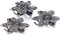 Lukra Pinces À Cheveux Vintage En Métal Avec Cristal Épingle Papillon Pince Cristal, 3 Unité (Lot De 1)