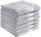 REDBEST Handtuchset, Frottierset 6er-Pack Chicago Silber Größe 50x80 cm - saugstark, strapazierfähig, ideal für Reisen, Sport (weitere Farben)