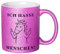 Glitzer Tasse mit Spruch Ich hasse Menschen | Lila | Einhorn | 330ml | doppelseitig bedruckt | Lustige Einhorntasse als witzige Geschenkidee zu Weihnachten für beste Freundin oder Kollegin