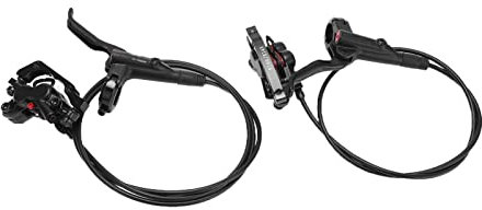 SPYMINNPOO Fahrrad Scheibenbremsen Kit, M4 MTB Öldruck Hydraulische Scheibenbremse MT420 Vorderrad Hinterrad Bremssättel 4 Kolben mit 1 Paar 160 mm Scheibenbremsscheibe