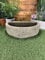 Zewool Semicircular Stone Half Circle Planter Pot Ornament, Antique Gray, 16 x 8 x 5.5, Outdoor, Garden Style